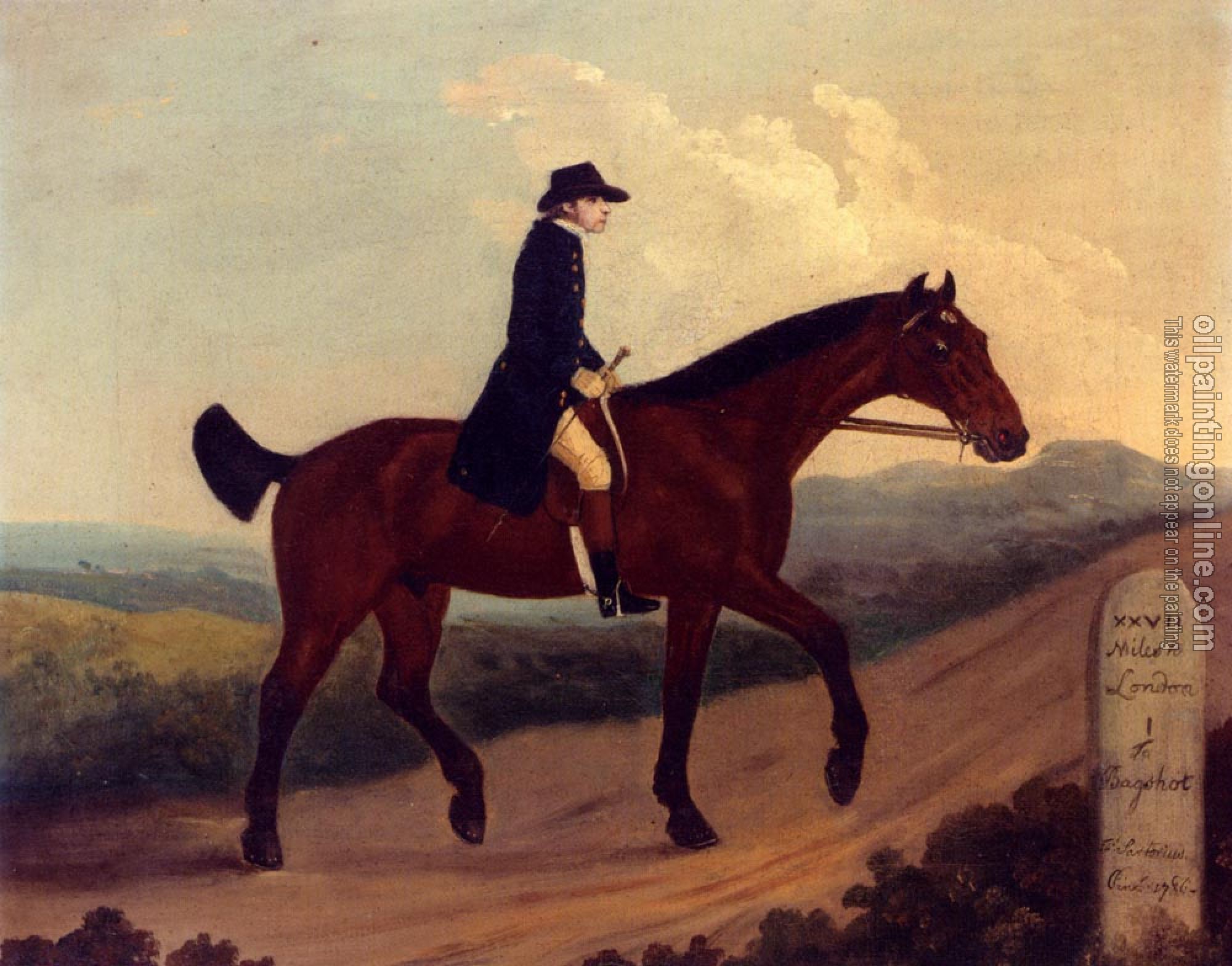 Francis Sartorius - Horseman On The Road To Bagshot